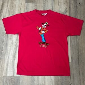 Vintage Goofy - Full Body Embroidery Patch- XL - Red Shirt - The Disney Store